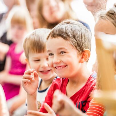 Happy preschoolers